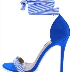 Blue Suede Stilettos